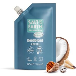 Salt Of the Earth Natural Deodorant Roll On Refill Pouch, x3 Uses Ocean & Coconut Vegan, Long Lasting Protection, Leaping Bunny Approved, Made in the UK 225ml Salt Of the Earth Natural Deodorant Roll On Refill Pouch, x3 Uses Ocean & Coconut Vegan, Long Lasting Protection, Leaping Bunny Approved, Made in the UK 225ml