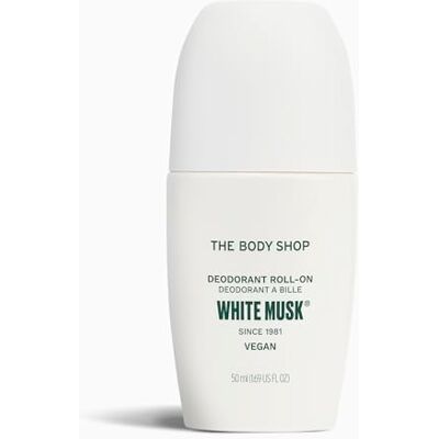 The Body Shop White Musk Deodorant 50ml Roll-On Deodorant for Women, Fresh Floral Scent with Notes of Jasmine and Musk The Body Shop White Musk Deodorant 50ml Roll-On Deodorant for Women, Fresh Floral Scent with Notes of Jasmine and Musk