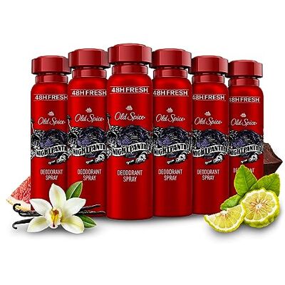 Old Spice - Nightpanther - 150ml - 6x - Deodorant Body Spray Old Spice - Nightpanther - 150ml - 6x - Deodorant Body Spray