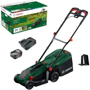 Bosch Cordless Lawn Mower ROTAK18V-32 (Cutting Width: 32 cm, Height of Cut: 25-65 mm, 35 l Fabric Grass Bag, Mulch plug, incl Battery and Charger) Bosch Cordless Lawn Mower ROTAK18V-32 (Cutting Width: 32 cm, Height of Cut: 25-65 mm, 35 l Fabric Grass Bag, Mulch plug, incl Battery and Charger)