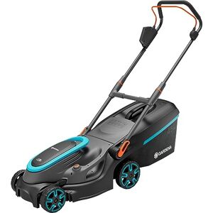 Gardena Battery Lawnmower PowerMax 37/36V P4A without battery: 37 cm cutting width, 45 l catcher capacity, central cutting height adjustment, brushless PowerPlus motor with Eco mode (14638-55) Gardena Battery Lawnmower PowerMax 37/36V P4A without battery: 37 cm cutting width, 45 l catcher capacity, central cutting height adjustment, brushless PowerPlus motor with Eco mode (14638-55)