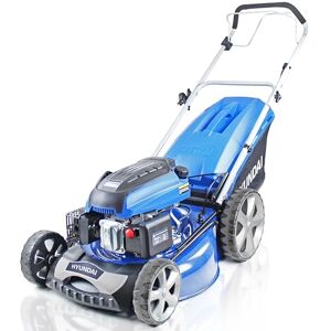 Hyundai 196cc Petrol Lawnmower, 20" 51cm 4 Stroke, Self Propelled Petrol Mower, Easy Starting with Six Cutting Heights and 70L Grass Bag Hyundai 196cc Petrol Lawnmower, 20" 51cm 4 Stroke, Self Propelled Petrol Mower, Easy Starting with Six Cutting Heights and 70L Grass Bag
