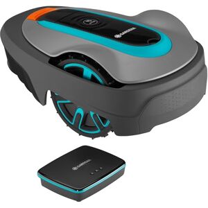 Gardena robotic lawnmower smart SILENO city 400 m² set: Innovative LONA AI technology, control via app, SensorControl, for slopes up to 35 per cent, incl. smart Gateway, UK plug (19605-68) Gardena robotic lawnmower smart SILENO city 400 m² set: Innovative LONA AI technology, control via app, SensorControl, for slopes up to 35 per cent, incl. smart Gateway, UK plug (19605-68)