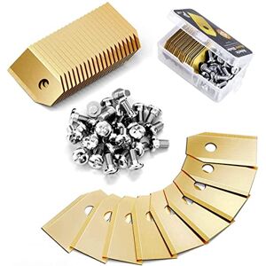 On and Off Robot Lawn Mower Blade, 30 Universal Replacement Blades Replacement Knife Suitable for All Husqvarna Automower, Gardena, Yardforce Robotic Lawn Mowers On and Off Robot Lawn Mower Blade, 30 Universal Replacement Blades Replacement Knife Suitable for All Husqvarna Automower, Gardena, Yardforce Robotic Lawn Mowers