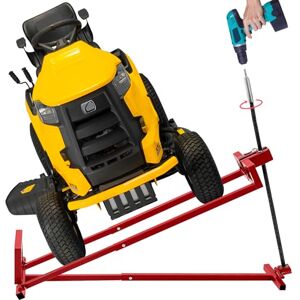 TunTenDo Lawn Mower Lift Jack, Lifting Platform 882 Lbs Capacity Telescopic Maintenance Jack for Garden Tractors & Riding Lawn Mower with Manual Handle & Power Tool Extension Handle (Red) TunTenDo Lawn Mower Lift Jack, Lifting Platform 882 Lbs Capacity Telescopic Maintenance Jack for Garden Tractors & Riding Lawn Mower with Manual Handle & Power Tool Extension Handle (Red)