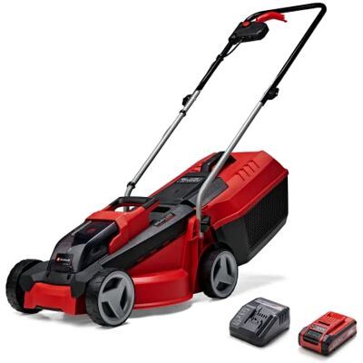 Einhell Cordless Lawnmower with Battery and Charger 18V Power X-Change, 30cm Cutting Width, 25L Grass Box, Brushless Motor, 3 Cutting Heights GE-CM 18/30 Li Battery Lawn Mower Einhell Cordless Lawnmower with Battery and Charger 18V Power X-Change, 30cm Cutting Width, 25L Grass Box, Brushless Motor, 3 Cutting Heights GE-CM 18/30 Li Battery Lawn Mower