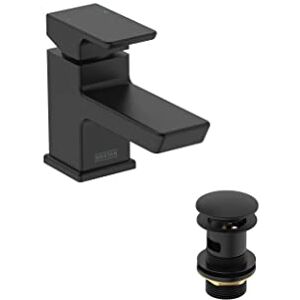 Bristan Cobalt Basin Mixer Tap with Clicker Waste Black (COB BAS BLK) Bristan Cobalt Basin Mixer Tap with Clicker Waste Black (COB BAS BLK)