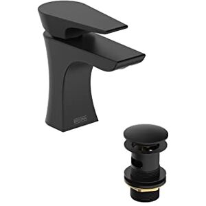 Bristan Hourglass Basin Mixer Tap with Clicker Waste Black (HOU BAS BLK) Bristan Hourglass Basin Mixer Tap with Clicker Waste Black (HOU BAS BLK)