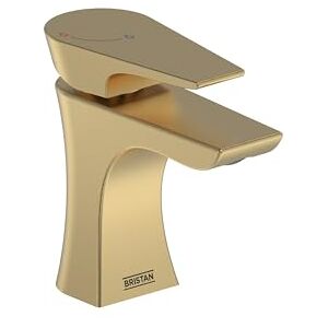 Bristan Hourglass Eco Start Bathroom Basin Mixer Brushed Brass Tap Bristan Hourglass Eco Start Bathroom Basin Mixer Brushed Brass Tap