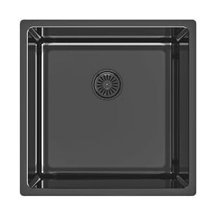 Edesa Fuji BE 40 x 40 cm Undermount Kitchen Sink 1 Bowl Stainless Steel Depth 18 cm Absorbent Bottom Accessories Included Black Edesa Fuji BE 40 x 40 cm Undermount Kitchen Sink 1 Bowl Stainless Steel Depth 18 cm Absorbent Bottom Accessories Included Black
