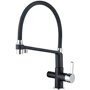 GRIFEMA G4010B-2 Dover, 3 Way Kitchen Tap for Filter Water Purifier, Black Sink Mixer with Shower Head GRIFEMA G4010B-2 Dover, 3 Way Kitchen Tap for Filter Water Purifier, Black Sink Mixer with Shower Head