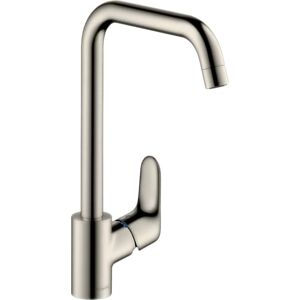 Hansgrohe Focus kitchen tap 260 with selectable swivel range, stainless steel optic 31820800 Hansgrohe Focus kitchen tap 260 with selectable swivel range, stainless steel optic 31820800