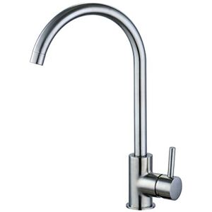Keenware KKT-542 Knightsbridge Monobloc Single Lever Kitchen Mixer Tap, Brushed Nickel Keenware KKT-542 Knightsbridge Monobloc Single Lever Kitchen Mixer Tap, Brushed Nickel