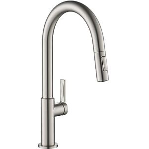 Kraus Oletto Single Handle Pull Down Kitchen Faucet in Spot Free Stainless Steel, KPF-2820SFS Kraus Oletto Single Handle Pull Down Kitchen Faucet in Spot Free Stainless Steel, KPF-2820SFS