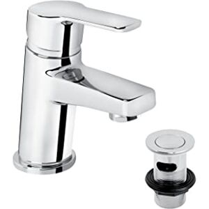 Bristan PS2 BAS C Pisa 2 Basin Mixer with Clicker Waste, Chrome Bristan PS2 BAS C Pisa 2 Basin Mixer with Clicker Waste, Chrome