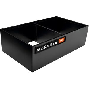 Blum Ambia-Line Kitchen Drawer Inserts, Front Extension Frame, Width 218 mm, Length 371 mm, Height 110 mm, with Divider, Matte Carbon Black, Pack of 1 Kitchen Organiser Blum Ambia-Line Kitchen Drawer Inserts, Front Extension Frame, Width 218 mm, Length 371 mm, Height 110 mm, with Divider, Matte Carbon Black, Pack of 1 Kitchen Organiser