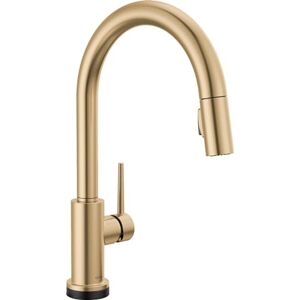 DELTA Faucet Trinsic Gold Kitchen Faucet Touch, Touch Kitchen Faucets with Pull Down Sprayer, Kitchen Sink Faucet, Faucet for Kitchen Sink, Touch2O Technology, Champagne Bronze 9159T-CZ-DST DELTA Faucet Trinsic Gold Kitchen Faucet Touch, Touch Kitchen Faucets with Pull Down Sprayer, Kitchen Sink Faucet, Faucet for Kitchen Sink, Touch2O Technology, Champagne Bronze 9159T-CZ-DST