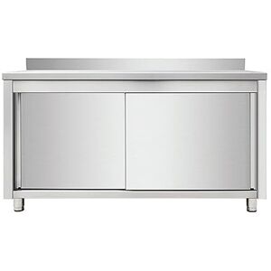 Stalwart Commercial Worktop Floor Cupboard Sliding Doors Stainless Steel Width 1200mm Depth 700mm DA-VTC127SL Stalwart Commercial Worktop Floor Cupboard Sliding Doors Stainless Steel Width 1200mm Depth 700mm DA-VTC127SL