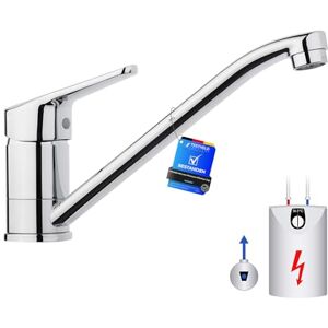 Ibergrif M14450-98 Low Pressure Kitchen Sink Mixer Tap, Caravan Tap, Single Handle 360° Swivel, Brass Chrome Ibergrif M14450-98 Low Pressure Kitchen Sink Mixer Tap, Caravan Tap, Single Handle 360° Swivel, Brass Chrome