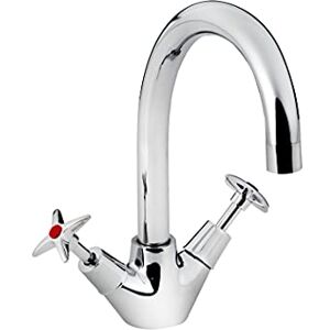 Bristan VAX2 SNK C Value Twin Lever Mono Sink Mixers, Chrome Bristan VAX2 SNK C Value Twin Lever Mono Sink Mixers, Chrome