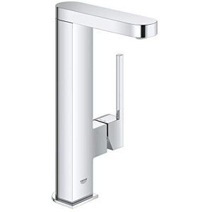 Grohe Plus Single Lever Basin Mixer, L-Size, Pull-Out Spout, Push Open Waste Set. Water-Saving Tap in Chrome Finish. 23844003 Grohe Plus Single Lever Basin Mixer, L-Size, Pull-Out Spout, Push Open Waste Set. Water-Saving Tap in Chrome Finish. 23844003