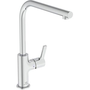 Ideal Standard – Gusto Kitchen tap, High spout with Round L-Design, with FirmaFlow Cartridge, 360° Swivel spout, Easy to Install with EasyFix+ Fixation, smartshine Finish, Chrome Ideal Standard – Gusto Kitchen tap, High spout with Round L-Design, with FirmaFlow Cartridge, 360° Swivel spout, Easy to Install with EasyFix+ Fixation, smartshine Finish, Chrome
