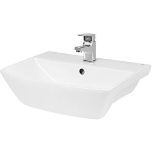 Hudson Reed SRB005 Lynx Modern Bathroom 1 Tap Hole Semi Recessed Basin, 170mm x 500mm, White Hudson Reed SRB005 Lynx Modern Bathroom 1 Tap Hole Semi Recessed Basin, 170mm x 500mm, White