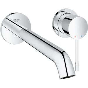 Grohe Essence 2-Hole Wall Mounted Basin Mixer Tap (Without Concealed Body, Metal Lever, Water Saving Mousseur 5.7 l/min, Centre Distance 110 mm, Spout Projection 230 mm, L-Size), Chrome, 19967001 Grohe Essence 2-Hole Wall Mounted Basin Mixer Tap (Without Concealed Body, Metal Lever, Water Saving Mousseur 5.7 l/min, Centre Distance 110 mm, Spout Projection 230 mm, L-Size), Chrome, 19967001