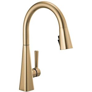 DELTA Faucet 19802Z-CZ-DST Single-Handle Kitchen Faucet Pull-Down, Champagne Bronze DELTA Faucet 19802Z-CZ-DST Single-Handle Kitchen Faucet Pull-Down, Champagne Bronze