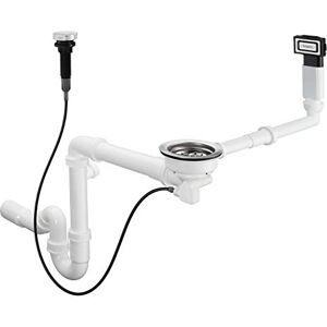 Hansgrohe 43937000 D16-11 Automatic Waste and Overflow Set for Granite Single Bowl Kitchen, Chrome Hansgrohe 43937000 D16-11 Automatic Waste and Overflow Set for Granite Single Bowl Kitchen, Chrome