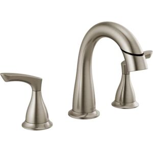 DELTA Broadmoor 8 in. Widespread 2-Handle Bathroom Faucet with Pull-Down Spout in SpotShield Brushed Nickel DELTA Broadmoor 8 in. Widespread 2-Handle Bathroom Faucet with Pull-Down Spout in SpotShield Brushed Nickel