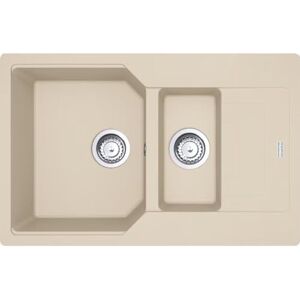 FRANKE Kitchen Sink Made of Granite (Fragranite) with Single and a Half Bowl from Urban UBG 651-78 Beige 114.0685.240 FRANKE Kitchen Sink Made of Granite (Fragranite) with Single and a Half Bowl from Urban UBG 651-78 Beige 114.0685.240