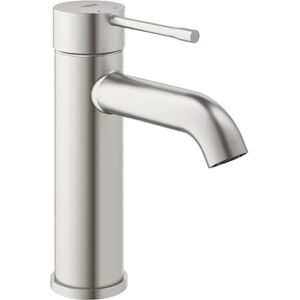 Grohe Essence Smooth Body Basin Mixer Tap (S-Size 208mm, Metal Lever, 28 mm Ceramic Cartridge, Water Saving, 3/8 Inch Tails), Supersteel, 23590DC1 Grohe Essence Smooth Body Basin Mixer Tap (S-Size 208mm, Metal Lever, 28 mm Ceramic Cartridge, Water Saving, 3/8 Inch Tails), Supersteel, 23590DC1