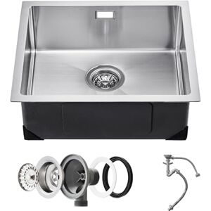 VEVOR 50cm Kitchen Sink Workstation, 304 Stainless Steel Undermount Sinks, Drop-in Single Bowl Farmhouse Basin with Accessories, Household Dishwasher Sinks for RV, Prep Kitchen, Laundry Room, Bar VEVOR 50cm Kitchen Sink Workstation, 304 Stainless Steel Undermount Sinks, Drop-in Single Bowl Farmhouse Basin with Accessories, Household Dishwasher Sinks for RV, Prep Kitchen, Laundry Room, Bar