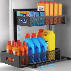 Petiza Under Sink Organizer Pull Out Cabinet Organizer Adjustable Height 2 Tier Bathroom Organizer with Sliding Drawers Kitchen Organizers and Storage Fridge Organizers and Storage(1pc)… Petiza Under Sink Organizer Pull Out Cabinet Organizer Adjustable Height 2 Tier Bathroom Organizer with Sliding Drawers Kitchen Organizers and Storage Fridge Organizers and Storage(1pc)…