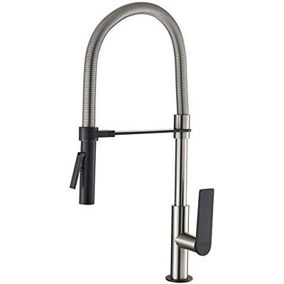 GRIFEMA Lyon-G14001 High Spout Kitchen Faucet - Pull-Out Sprayer - G3/8 GRIFEMA Lyon-G14001 High Spout Kitchen Faucet - Pull-Out Sprayer - G3/8