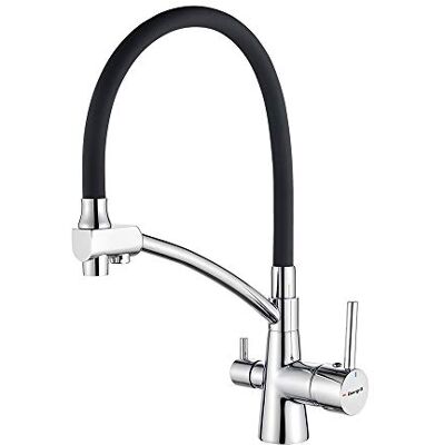 Ibergrif Kitchen Sink Faucet with Flexible Spout and Dual Handles - Faucet Ibergrif Kitchen Sink Faucet with Flexible Spout and Dual Handles - Faucet