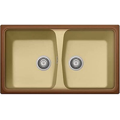 PLADOS SP0862 - Ultraquartz Double Basin Kitchen Sink PLADOS SP0862 - Ultraquartz Double Basin Kitchen Sink