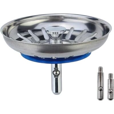 Minismus Sink Drain Plug for Kitchen Sink- Drain Plug Sink Plug Strainer Universal Unblocker Strainer -1 Piece Stainless Steel (80 mm) Minismus Sink Drain Plug for Kitchen Sink- Drain Plug Sink Plug Strainer Universal Unblocker Strainer -1 Piece Stainless Steel (80 mm)