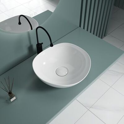 DB Durovin Bathrooms Durovin Bathrooms Ceramic Bathroom Basin Countertop Sink Rectangular Vessel Sink 590 x 430mm (WXD) DB Durovin Bathrooms Durovin Bathrooms Ceramic Bathroom Basin Countertop Sink Rectangular Vessel Sink 590 x 430mm (WXD)