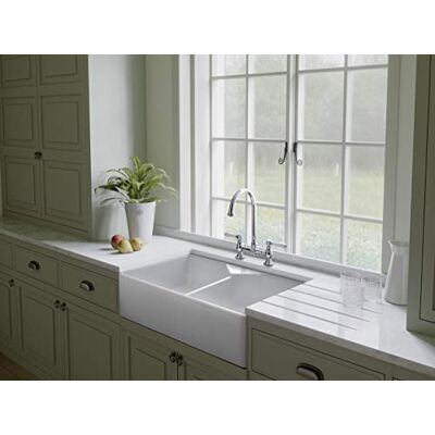 Rangemaster Farmhouse 795 * 491 2.0B Ceramic White inc.Waste Rangemaster Farmhouse 795 * 491 2.0B Ceramic White inc.Waste