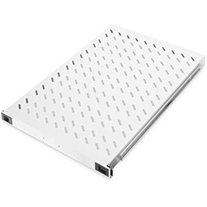 Digitus Pull-out shelf 19-inch 1U Front and rear mounting Load capacity 65 kg For network and server cabinets From 1000 mm cabinet depth Grey Digitus Pull-out shelf 19-inch 1U Front and rear mounting Load capacity 65 kg For network and server cabinets From 1000 mm cabinet depth Grey