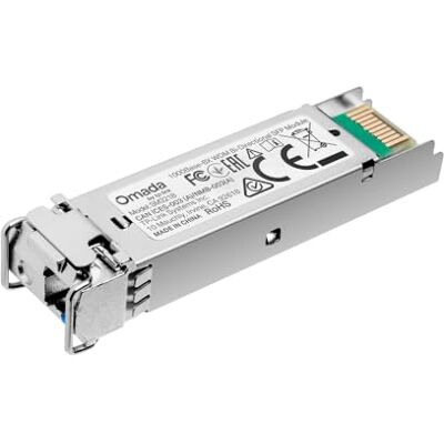 TP-LINK Omada SM321B 1000Base-BX WDM Bi-Directional SFP Module, 1.25Gbps Single-Mode Fibre Transceiver, LC Simplex, 20 km Range, Hot Swappable, DDM, SFP-MSA Compatible TP-LINK Omada SM321B 1000Base-BX WDM Bi-Directional SFP Module, 1.25Gbps Single-Mode Fibre Transceiver, LC Simplex, 20 km Range, Hot Swappable, DDM, SFP-MSA Compatible