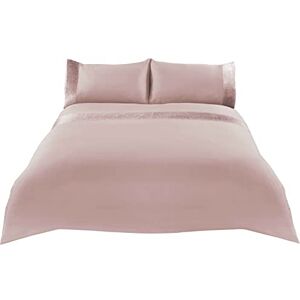 Sienna Glitter Duvet Cover with Pillow Case Sparkle Glitz Velvet Bedding Set Blush Pink, King Sienna Glitter Duvet Cover with Pillow Case Sparkle Glitz Velvet Bedding Set Blush Pink, King
