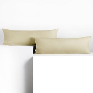 DecoKing 2 pillowcases 40 x 200 cm cotton zip beige amber DecoKing 2 pillowcases 40 x 200 cm cotton zip beige amber