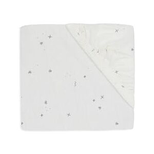 Jollein Jersey Fitted Sheet, Twinkling, Sea Green, 70/75 x 140/150 cm, 100% Cotton, Oeko-Tex Certified Jollein Jersey Fitted Sheet, Twinkling, Sea Green, 70/75 x 140/150 cm, 100% Cotton, Oeko-Tex Certified