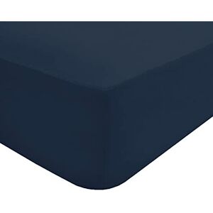 Sleepdown Navy Super King Fitted Sheet - Bedsheet Sleepdown Navy Super King Fitted Sheet - Bedsheet