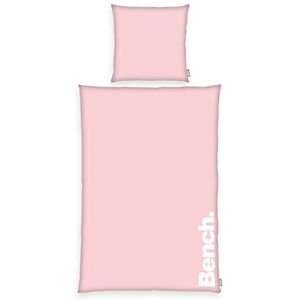 Herding Bench bedding set, Pastel Colors, pillowcase approx. 80x80 cm, duvet cover approx. 135x200 cm, with a smooth branded zip, 100% cotton, color: pink/white, item no .: 4412602050 Herding Bench bedding set, Pastel Colors, pillowcase approx. 80x80 cm, duvet cover approx. 135x200 cm, with a smooth branded zip, 100% cotton, color: pink/white, item no .: 4412602050