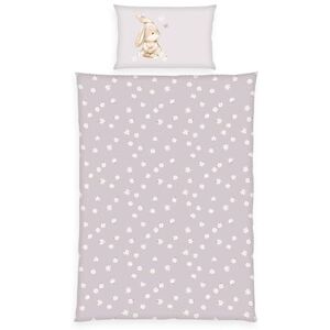 Herding Babybest Flower Bunny Bed Linen, Pillowcase Approx. 40 x 60 cm, Duvet Cover Approx. 100 x 135 cm, with Button Placket and Envelope Closure, 100% Cotton, Flannel Herding Babybest Flower Bunny Bed Linen, Pillowcase Approx. 40 x 60 cm, Duvet Cover Approx. 100 x 135 cm, with Button Placket and Envelope Closure, 100% Cotton, Flannel