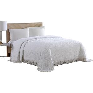 Beatrice Home Fashions Medaillon Chenille, voll, weiß - Bedding Beatrice Home Fashions Medaillon Chenille, voll, weiß - Bedding